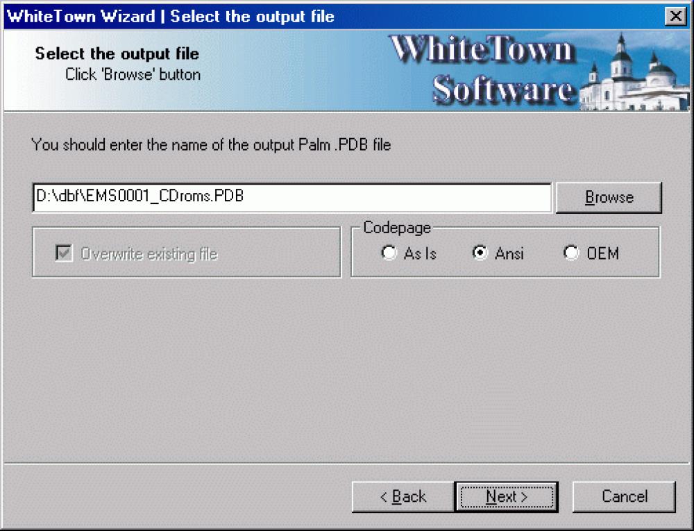 DBF to PDB Converter 1.57 (Shareware 1.07Mb)