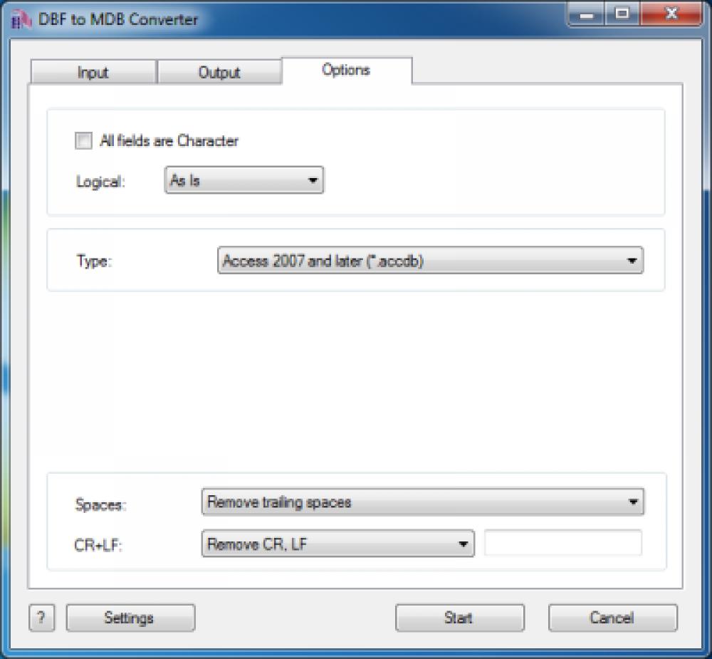 DBF to MDB (Access) Converter 3.30 (Shareware 21.01Mb)