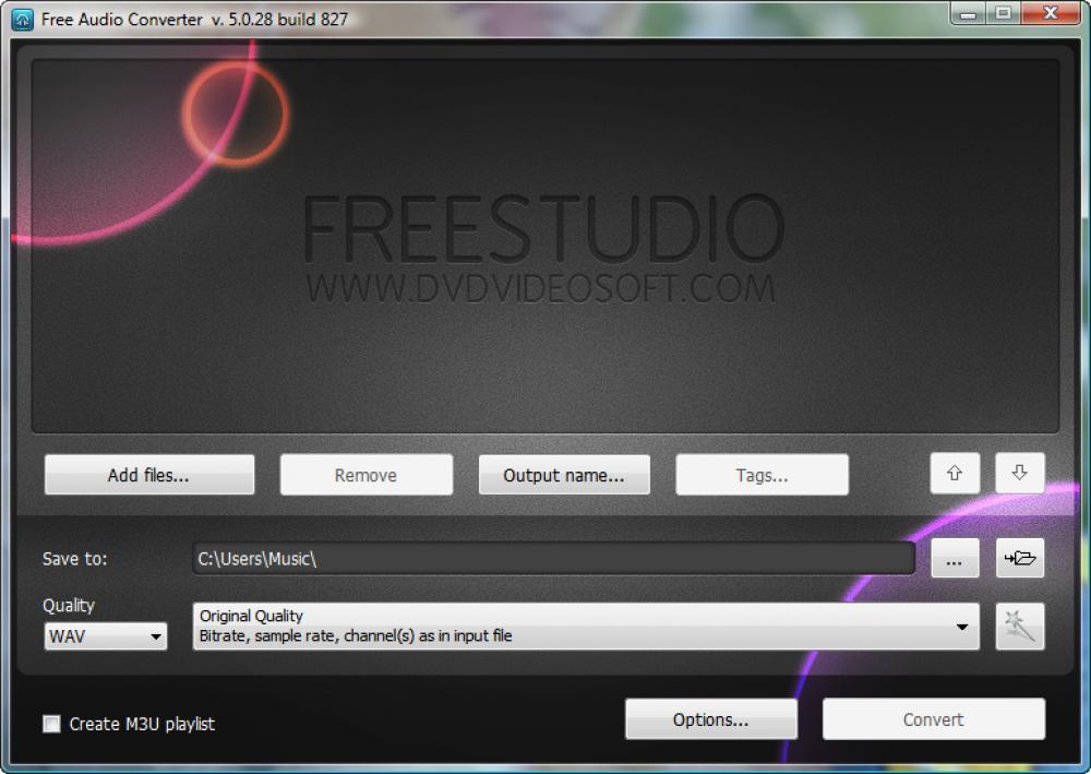 Free Audio Converter 5.1.9.310 (Freeware 30.71Mb)
