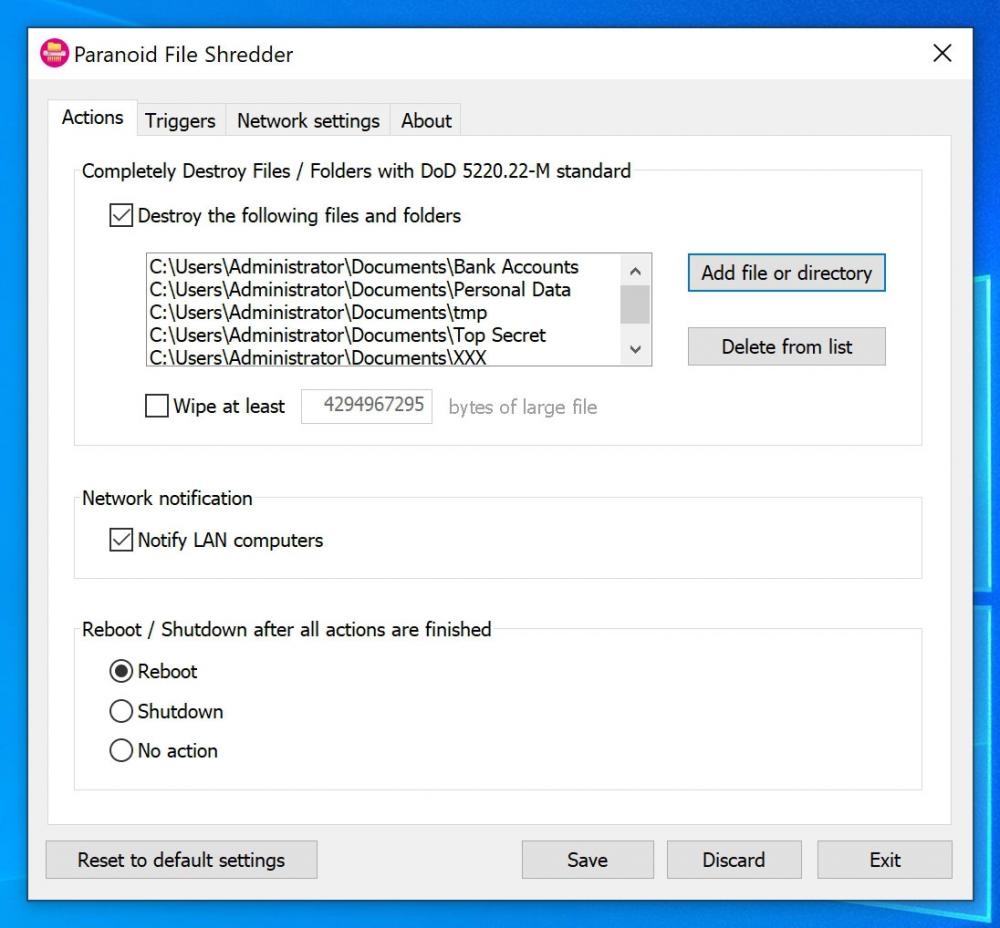 Paranoid File Shredder 0.2 (Freeware 8.15Mb)