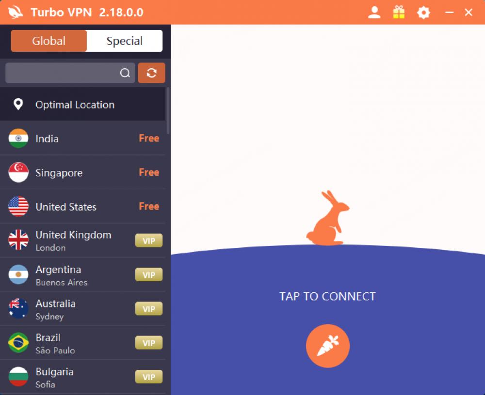 Turbo VPN Download for Windows 2.18.0 (Freeware 23.43Mb)